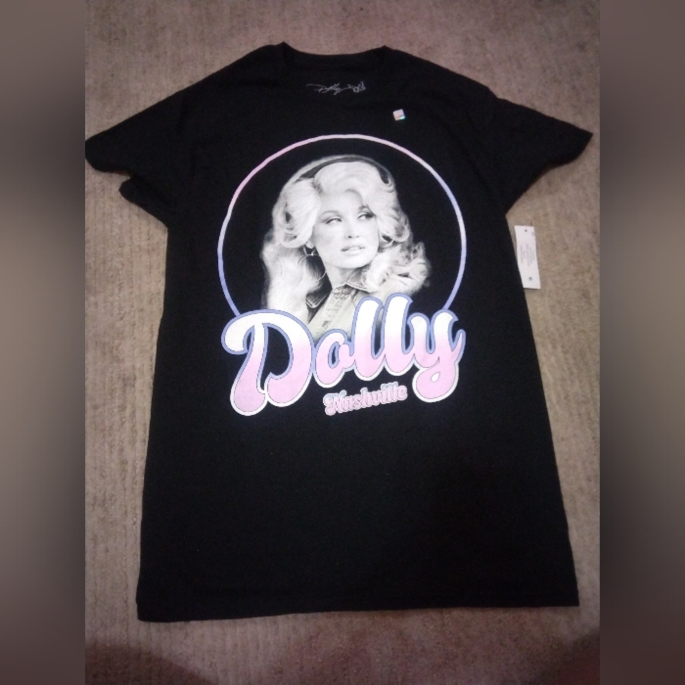 Dolly Parton Black Graphic Women's Tee